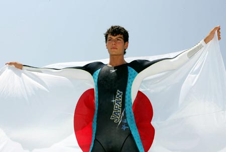 图文-世界最先进泳装装备奥运游泳强国 日本队