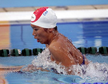 图文-女子200米蛙泳比尔德夺冠 齐晖名列第六