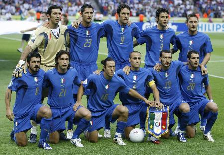 图文:意大利队首发阵容_其他栏目_2006德国世界杯