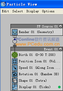 3DSMax7PFSource粒子攻略7:导弹追踪动画(2)