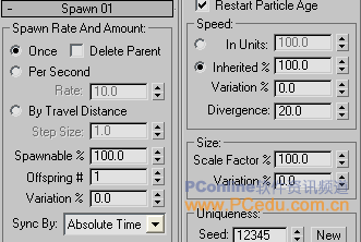 3DSMax7PFSource粒子攻略4:Test功能②(2)