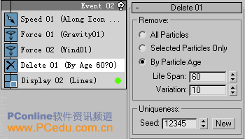 3DSMax7PFSource粒子攻略8:模拟飞溅水花(5)