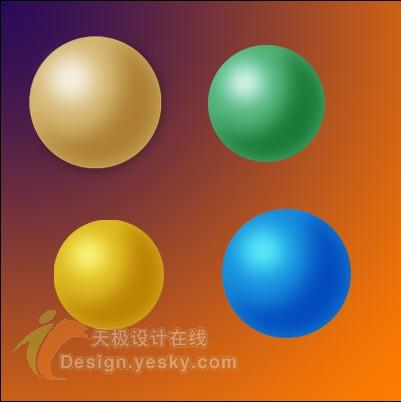 如何在平面设计中表现球体的立体感(3)