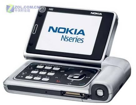 诺基亚n92 全球首款dvbh电视手机亮相