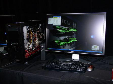 性能最强NVIDIA在CeBIT06展示四卡SLI系统