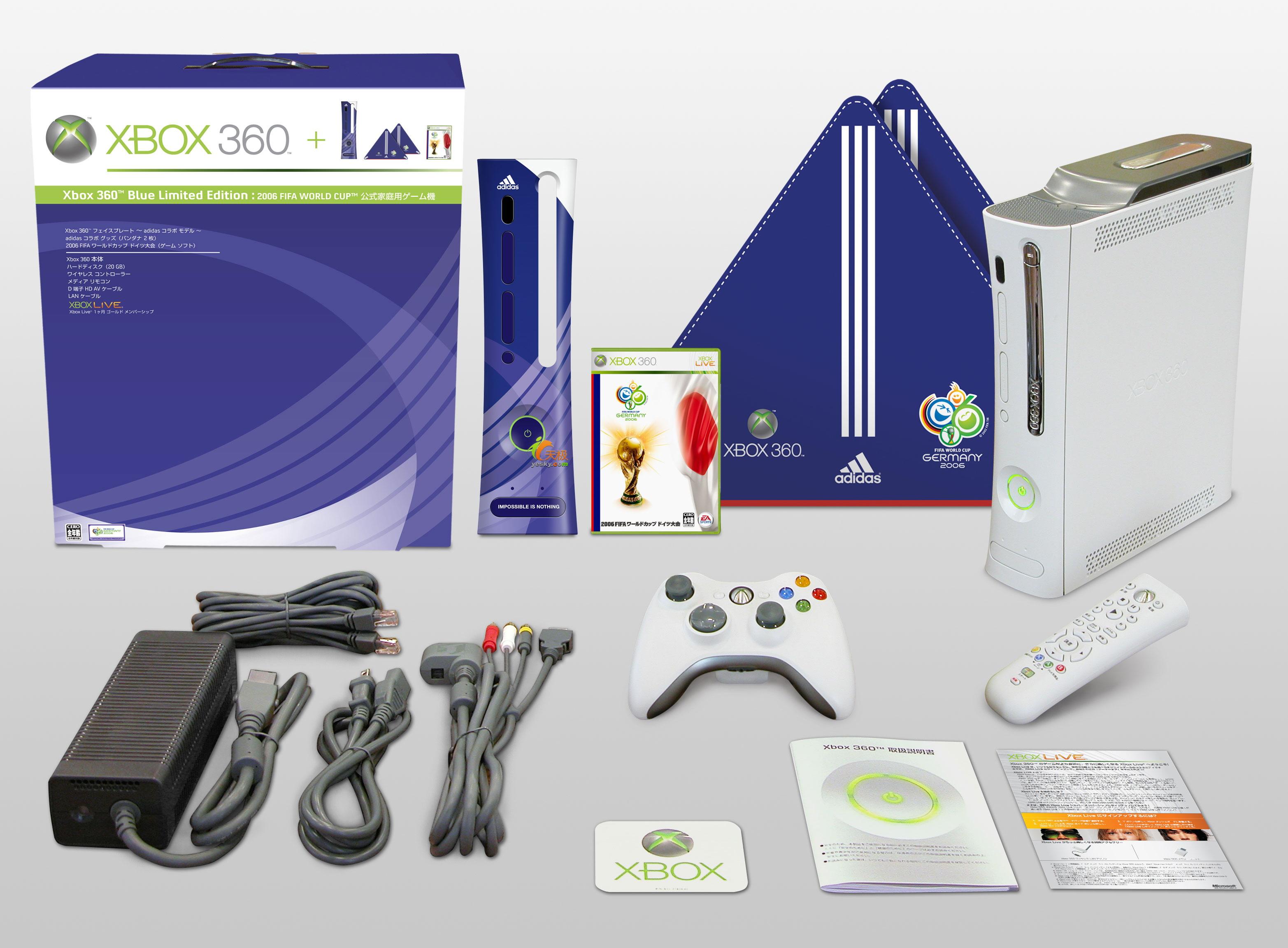 微软月底上市Xbox 360世界杯蓝色限定版_硬件
