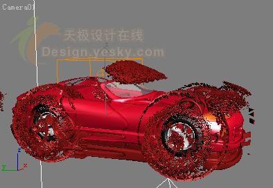 粒子系统与动画贴图制作轿车爆炸三维动画(2)