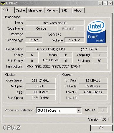 CPUConroeX6800