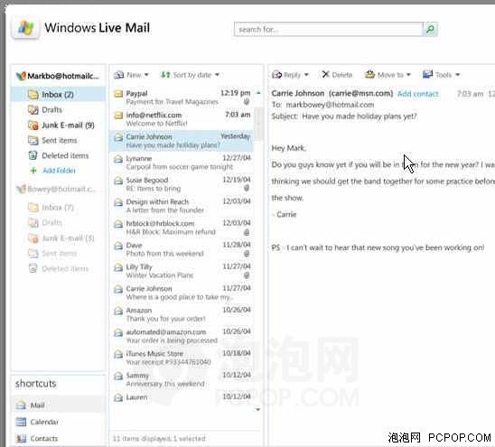 Windows Live Mail Desktop Beta公测_软件