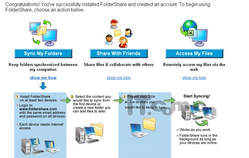 一起体验微软FolderShare网络硬盘服务