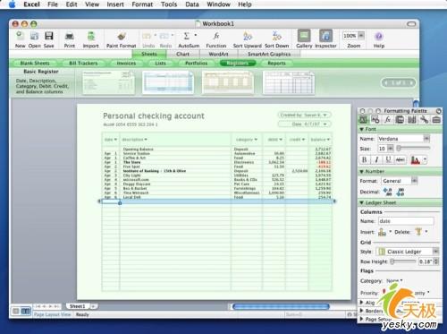 Mac版Office 2008最新界面截图抢先看_软件