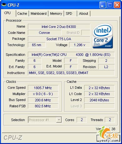 扣肉普及先锋登场英特尔酷睿2E4300评测(2)
