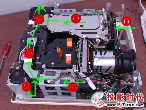 三菱lx-7800ls教育投影机 机器内部散热系统