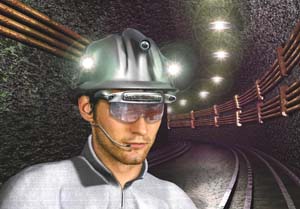 煤矿安全技术减少事故 头盔传图像电脑识别物
