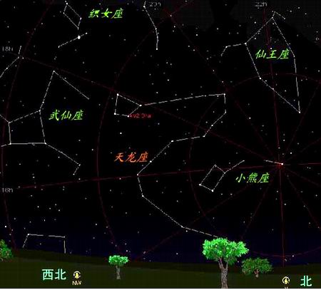 天龙座流星雨光临 北半球各地均可看到(图)_科