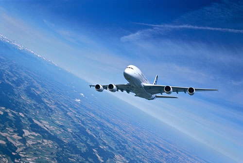 科技时代_组图：空中客车A380飞机空中飞行