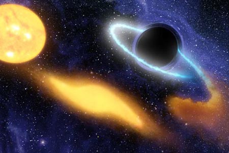 科学家首次观测到黑洞吞噬恒星全过程(图)_科