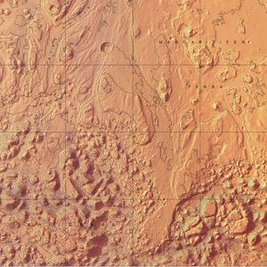 欧洲科学家首次绘出火星地形图(图)