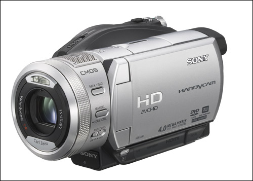 兼容蓝光光盘索尼发布高清DVD摄像机UX1