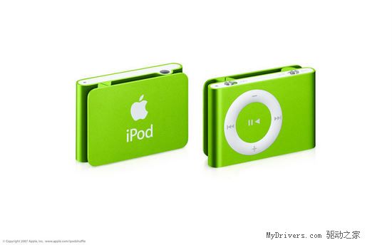五彩缤纷时刻苹果推出彩色版iPodShuffle