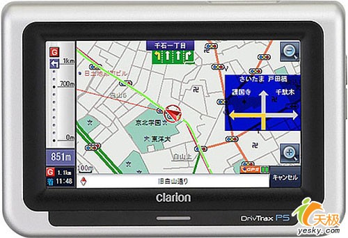 标准硬件配置Clarion推车载GPSDrivTraxP5
