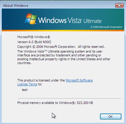 WindowsVistaRTM版Build6000下载！