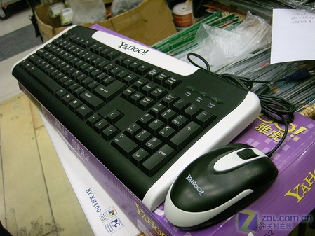 市场里惊现雅虎键盘鼠标套装售价仅65元