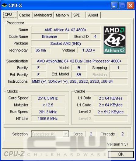 ״ع!AMD65nmCPU-ZͼƬ