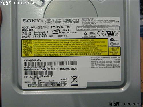 最佳性能索尼18×全能DVD刻录机逼近300元