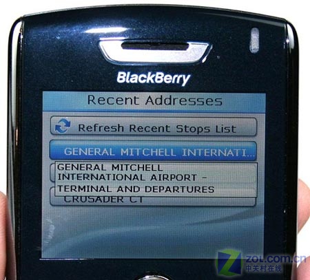 黑莓8800智能手机实战TeleNav外置GPS