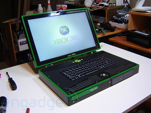 挑战DIY极限!Xbox 360自制笔记本登场_硬件