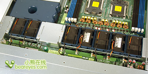 华硕1U双路双核服务器RS163-E4拆解_硬件