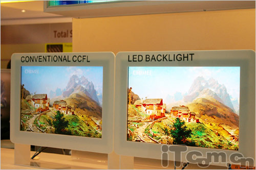 奇美展出LED背光板的22宽屏液晶面板_硬件