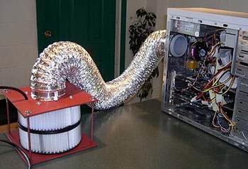 DIY狂人打造的强力电脑清洁空气过滤器(图)_硬