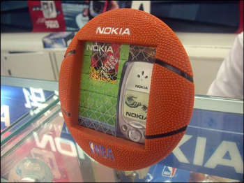 结盟NBA--上海买诺基亚手机赠送篮球小礼品 _