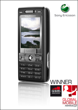 索爱K800获殊荣封王2007年3GSM最佳3G手机