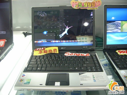 宏基奔腾M+80G硬盘+正版XP本售5999元
