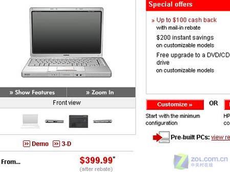 惠普美国再推399美元超低价AMD笔记本