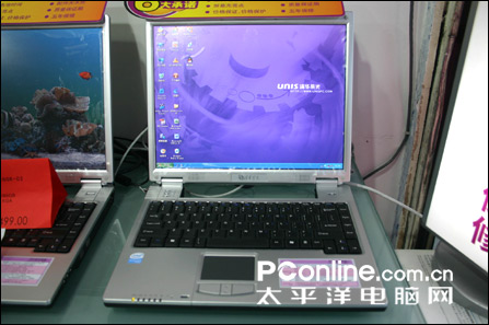 Dothan奔腾M处理器 清华紫光仅售4999_笔记本