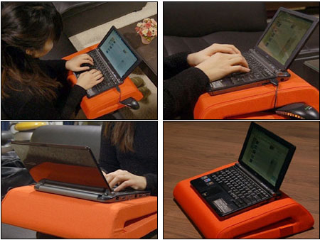 奇特人性设计韩商推室内笔记本包垫