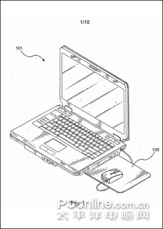 集成鼠标垫的笔记本电脑,国外网友创意设计_笔记本