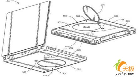为了轻薄苹果新专利把光驱设在屁股上？