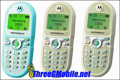 摩托罗拉新款C200手机低价上市 估价仅700