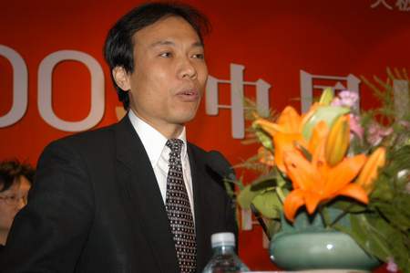 图文:十大风云人物微软中国总裁唐骏致辞