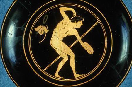 图文:古代奥运会掷铁饼比赛