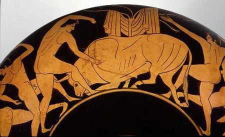 图文:古代奥运会神勇的摔跤运动员