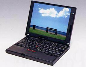 图文:1996年5月的超便携式电脑thinkpad