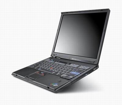 图文:首款带指纹识别读取器的ThinkPad T42_滚