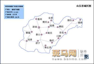 山东省铁路分布区域图