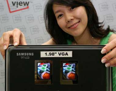 科技时代_三星亮相全球首款640x480像素手机显示屏